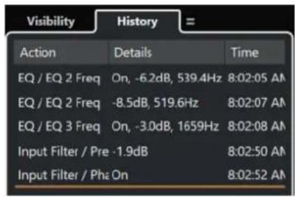 STEINBERG Cubase Pro 11 - Historique de la MixConsole - 1