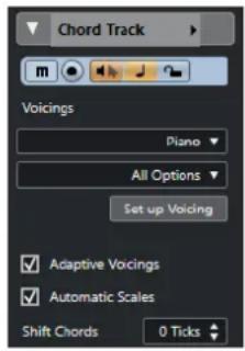 STEINBERG Cubase Pro 11 - Inspecteur de la piste d'Accords - 1