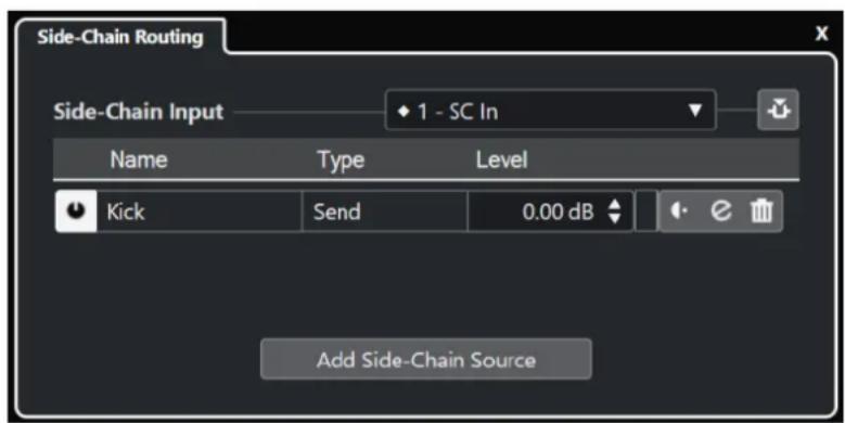 STEINBERG Cubase Pro 11 - Routage de Side-Chain - 1