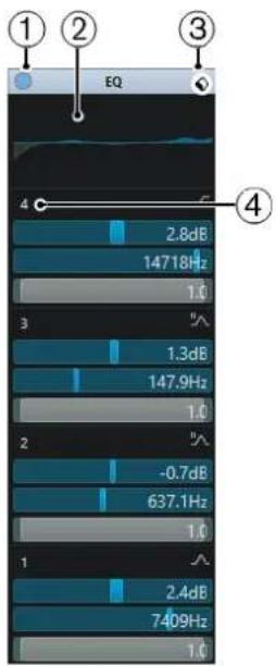 STEINBERG Cubase Pro 11 - Paramètres d'égalisation - 1