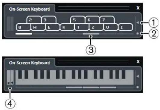 STEINBERG Cubase Pro 11 - Options du Clavier à l'écran - 1