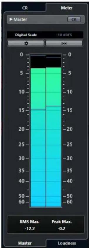 STEINBERG Cubase Pro 11 - Vumetre principal - 1