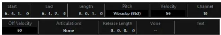 STEINBERG Cubase Pro 11 - Ligne d'infos - 1
