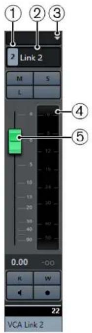 STEINBERG Cubase Pro 11 - Paramètres des faders VCA - 1