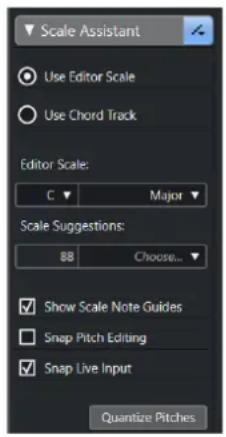 STEINBERG Cubase Pro 11 - Assistant Gamme dans l'Editeur clavier - 1