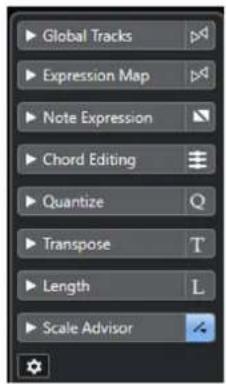 STEINBERG Cubase Pro 11 - Inspecteur de l'Editeur clavier - 1