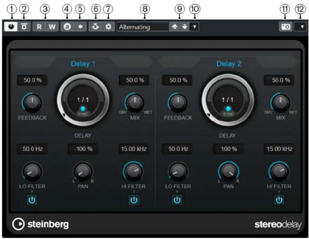 STEINBERG Cubase Pro 11 - Interfaces des effets - 1