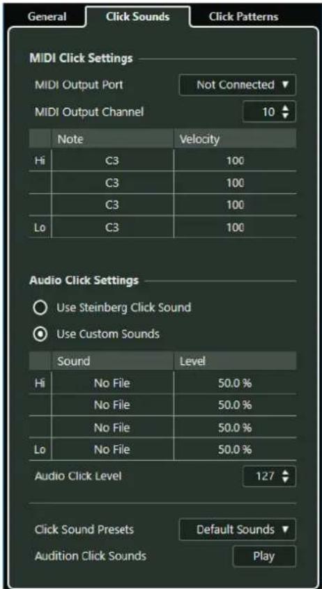 STEINBERG Cubase Pro 11 - Onglet Sons de cli - 1