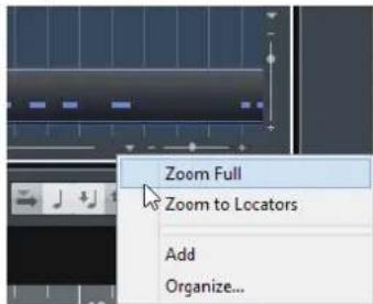 STEINBERG Cubase Pro 11 - Prérglages de zoom - 2
