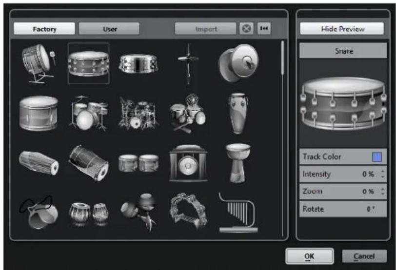 STEINBERG Cubase Pro 11 - Explorateur des images de piste - 1