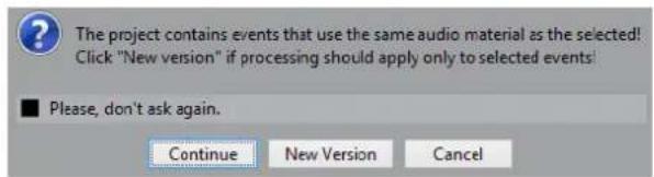 STEINBERG Cubase Pro 11 - En cas de traitement de clips partages - 1