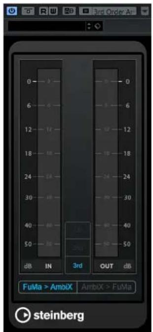 STEINBERG Cubase Pro 11 - Interface du VST AmbiConverter - 1