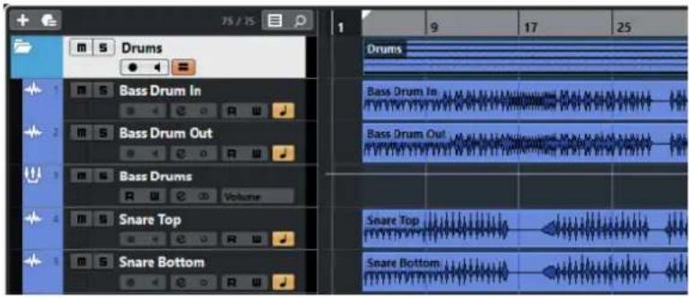 STEINBERG Cubase Pro 11 - Zone de projet - 1