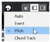STEINBERG Cubase Pro 11 - Menu Couleurs des segments VariAudio - 1