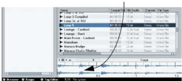STEINBERG Nuendo 4 - Auditioning media with the Scope - 1