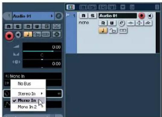 STEINBERG Nuendo 4 - Adding a mono track - 3