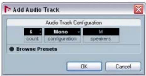 STEINBERG Nuendo 4 - Setting up the track inputs - 1