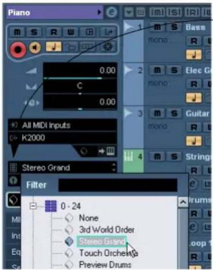 STEINBERG Nuendo 4 - Monitoring external MIDI instruments - 2