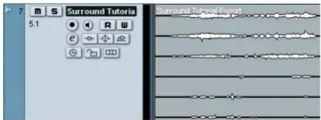 STEINBERG Nuendo 4 - Exporting a surround file - 8