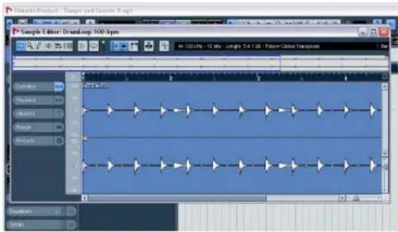 STEINBERG Nuendo 4 - Example 1: Drum loop, tempo known - 3