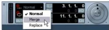 STEINBERG Nuendo 4 - Recording modes with cycle off - 1
