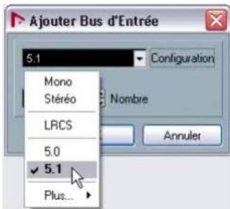 STEINBERG Nuendo 4 - Configuration des entrées Surround - 1