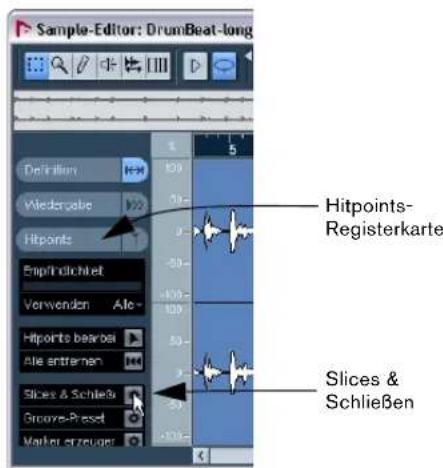 STEINBERG Nuendo 4 - Beispiel 4: Schlagzeug-Loop aus Auswahlbereich - 4