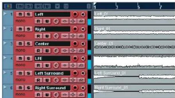 STEINBERG Nuendo 4 - Recording with 6 mono input busses - 1