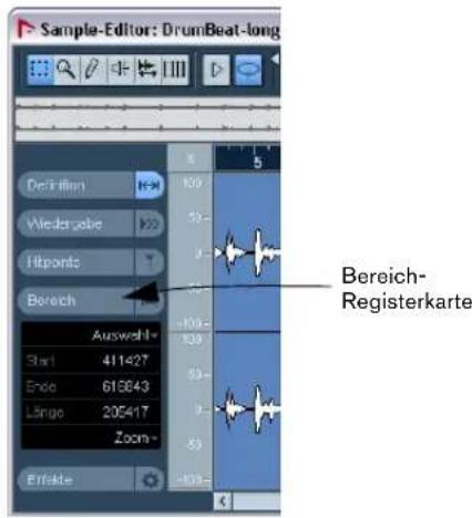 STEINBERG Nuendo 4 - Beispiel 4: Schlagzeug-Loop aus Auswahlbereich - 3
