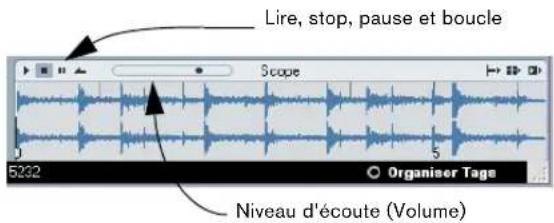 STEINBERG Nuendo 4 - Audition des media avec le Scope - 2