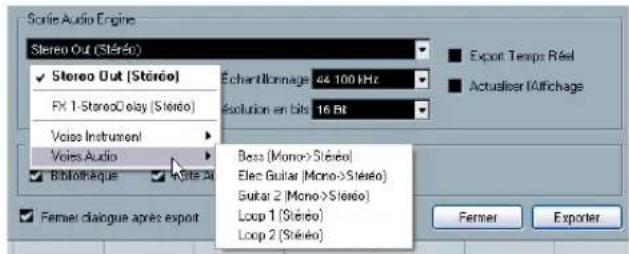 STEINBERG Nuendo 4 - Exporter le mix - 4
