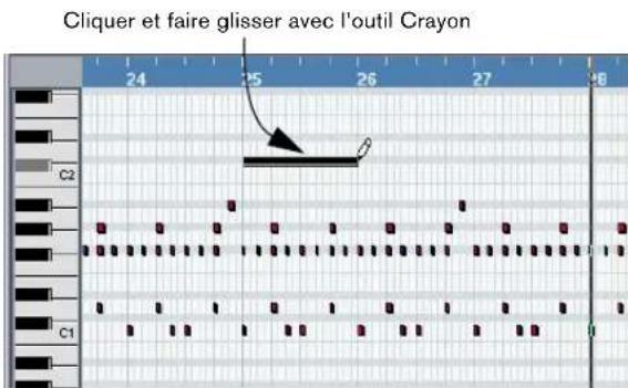 STEINBERG Nuendo 4 - Créer ou dessiner des notes MIDI - 2
