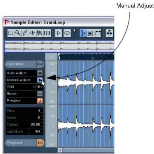 STEINBERG Nuendo 4 - Activate Manual Adjust. - 1