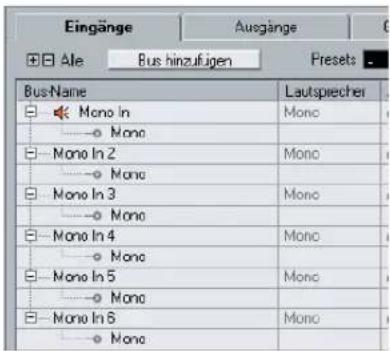 STEINBERG Nuendo 4 - Aufnehmen mit 6 Mono-Eingangsbussen - 4