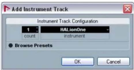 STEINBERG Nuendo 4 - Creating an Instrument Track - 3
