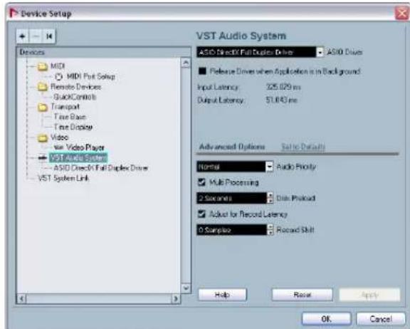 STEINBERG Nuendo 4 - Selecting a driver and making audio settings in Nuendo - 1