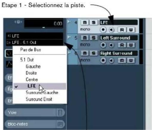 STEINBERG Nuendo 4 - Configurer les sorties des pistes - 1
