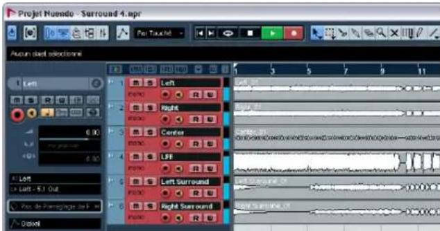 STEINBERG Nuendo 4 - Enregistrement en Surround - 3