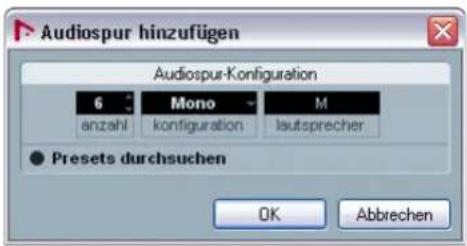 STEINBERG Nuendo 4 - Einrichten der Eingänge für die Spuren - 1
