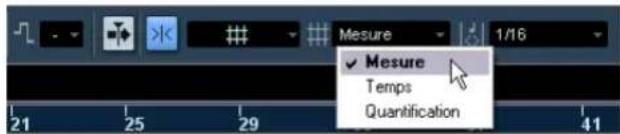 STEINBERG Nuendo 4 - Scinder avec le "Calage" activé - 4