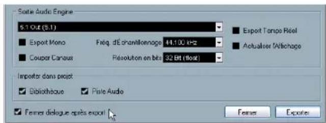 STEINBERG Nuendo 4 - Exporter un fichier Surround - 6