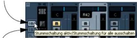 STEINBERG Nuendo 4 - Stummschalten und Solo - 2