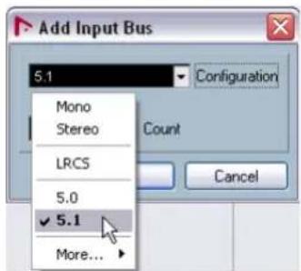 STEINBERG Nuendo 4 - Setting up surround inputs - 1