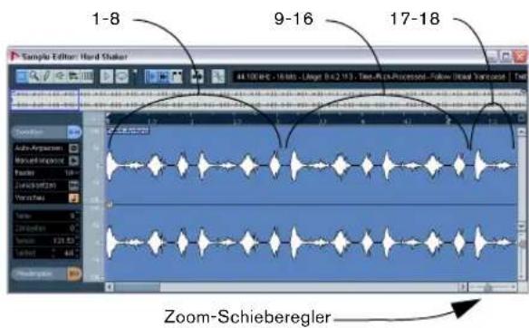 STEINBERG Nuendo 4 - Beispiel 2: Schlagzeug-Loop, Auto-Anpassen - 2