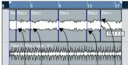 STEINBERG Nuendo 4 - Scinder sans "Calage" - 3