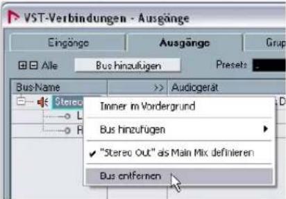 STEINBERG Nuendo 4 - Hinzufugen von Ausgangen - 1
