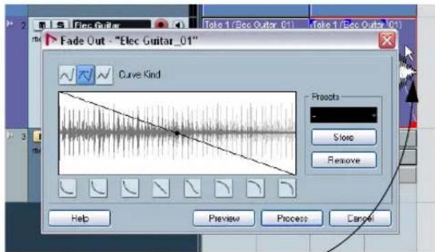 STEINBERG Nuendo 4 - Adding a fade - 4