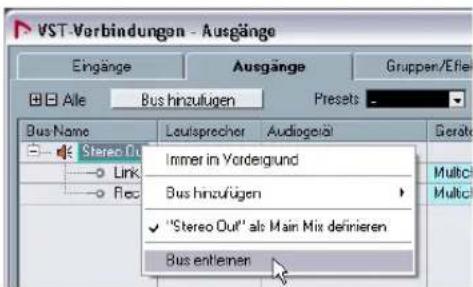 STEINBERG Nuendo 4 - Einrichten von Surround-Ausgangen - 1