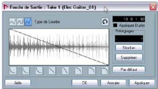 STEINBERG Nuendo 4 - Ajouter un fondu - 4