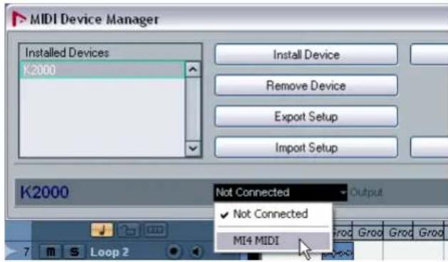 STEINBERG Nuendo 4 - Setting up MIDI devices - 3